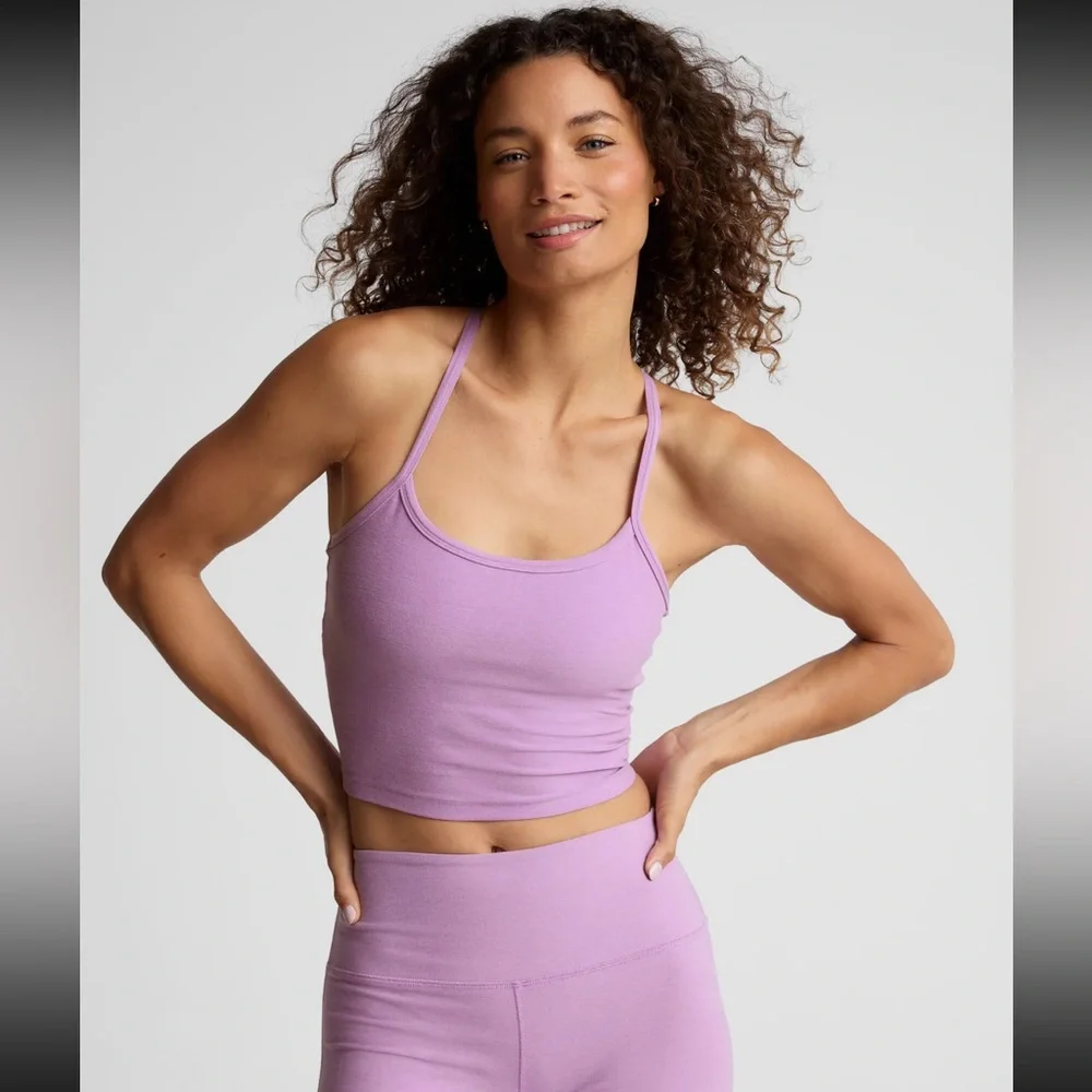 Beyond Yoga Spacedye Slim Racerback Crop & Spacedye New Moves Midi Leggings Set - Picture 3 of 12